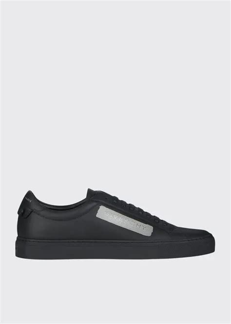 givenchy urban street leather low-top sneaker black